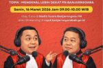 Talk show radio dalam program “PN Banjarnegara Menyapa”