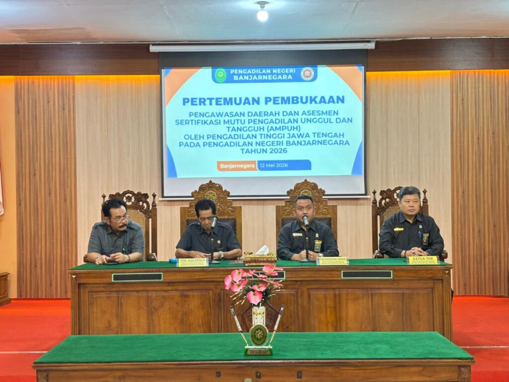 Pengawasan Daerah dan Asesmen Sertifikasi Mutu Pengadilan Unggul dan Tangguh (AMPUH) oleh Pengadilan Tinggi Jawa Tengah