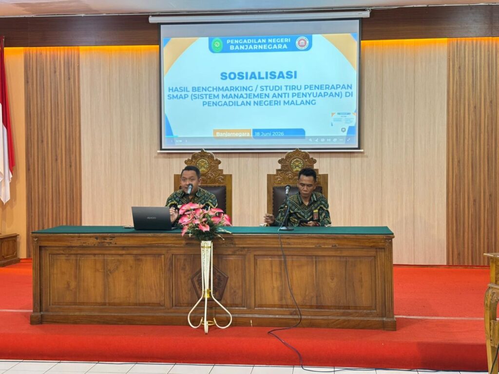 Sosialisasi Hasil Benchmarking/ studi Tiru Penerapan Sistem Manajemen Anti Penyuapan (SMAP)